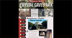 Desktop Screenshot of crystalcavepa.com